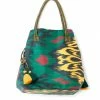UZBEKISTAN Expandable Ikat Bag With Tassels BAGS