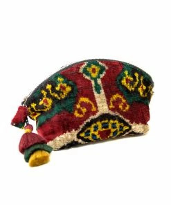 UZBEKISTAN Ikat Velvet Cosmetic Bag BAGS