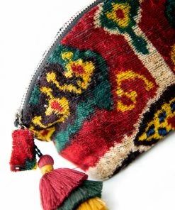 UZBEKISTAN Ikat Velvet Cosmetic Bag BAGS