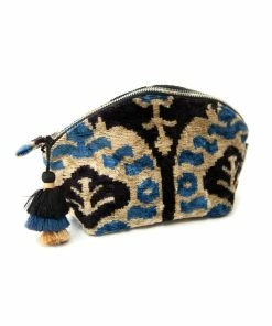 UZBEKISTAN Ikat Velvet Cosmetic Bag