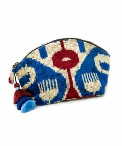UZBEKISTAN Ikat Velvet Cosmetic Bag BAGS