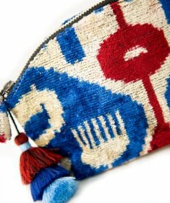 UZBEKISTAN Ikat Velvet Cosmetic Bag BAGS
