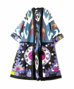 UZBEKISTAN Ikat Suzani Chapan