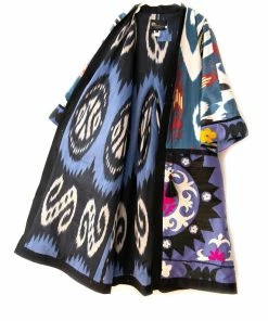 UZBEKISTAN Ikat Suzani Chapan