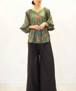 UZBEKISTAN CLOTHING Feruza Ikat Top