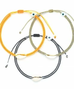 GREECE Duo Color Cowrie Shell Anklet JEWELRY