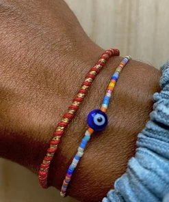 GREECE Evil Eye Thread Bracelet