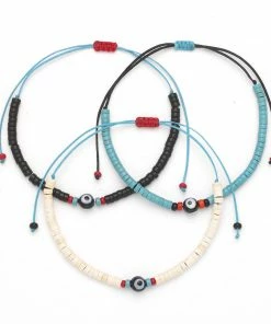 GREECE Evil Eye Chaolite Anklet