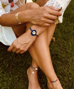 GREECE Monochrome Cowrie Shell Anklet JEWELRY