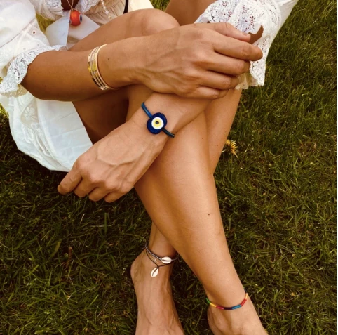 GREECE Monochrome Cowrie Shell Anklet JEWELRY 4 GREECE Monochrome Cowrie Shell Anklet JEWELRY