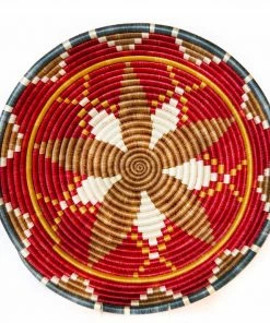 RWANDA HOME 14" Extra Large Earth Red Hope Basket