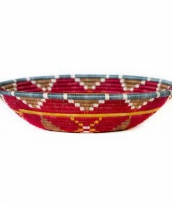 RWANDA HOME 14" Extra Large Earth Red Hope Basket