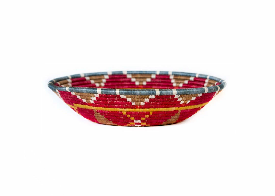 RWANDA HOME 14" Extra Large Earth Red Hope Basket 3 RWANDA HOME 14" Extra Large Earth Red Hope Basket