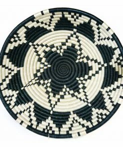 RWANDA 14" Extra Large Black & White Ikaze Basket