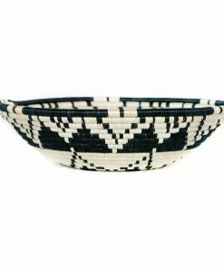 RWANDA 14" Extra Large Black & White Ikaze Basket