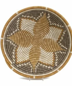 RWANDA Extra Large Light Taupe Hope Round Basket HOME