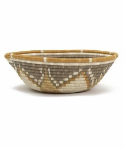RWANDA Extra Large Light Taupe Hope Round Basket HOME