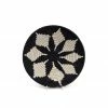 RWANDA HOME Medium Black Hope Round Basket