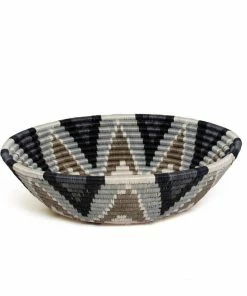 RWANDA 14" Extra Large Slate Jua Round Basket HOME