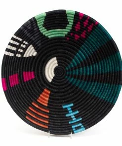 RWANDA Extra Large Black + Neon Cheza Bowl