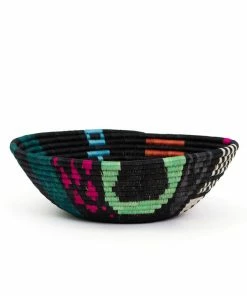 RWANDA Extra Large Black + Neon Cheza Bowl