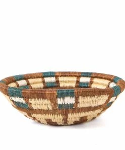 RWANDA Small Sand + Hunter Green Kisasa Bowl HOME