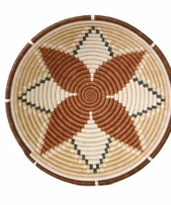 RWANDA 14" Extra Large Shades Of Sand Hope Round Basket HOME