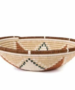RWANDA 14" Extra Large Shades Of Sand Hope Round Basket HOME