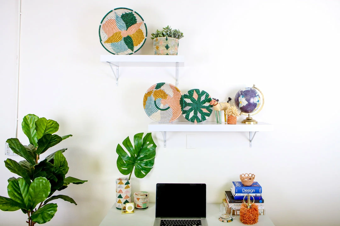 RWANDA HOME Jadi Metallic Floret Hot Pad 5 RWANDA HOME Jadi Metallic Floret Hot Pad