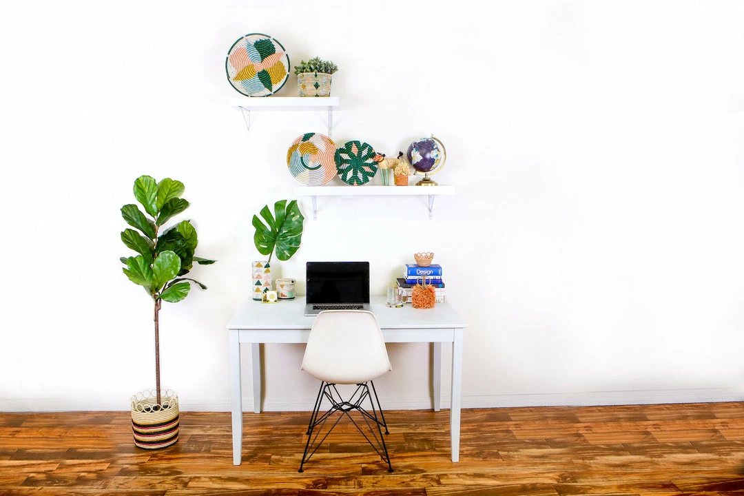 RWANDA 14" Extra Large Floret Round Basket HOME