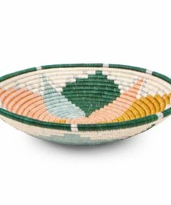 RWANDA 14" Extra Large Floret Round Basket HOME