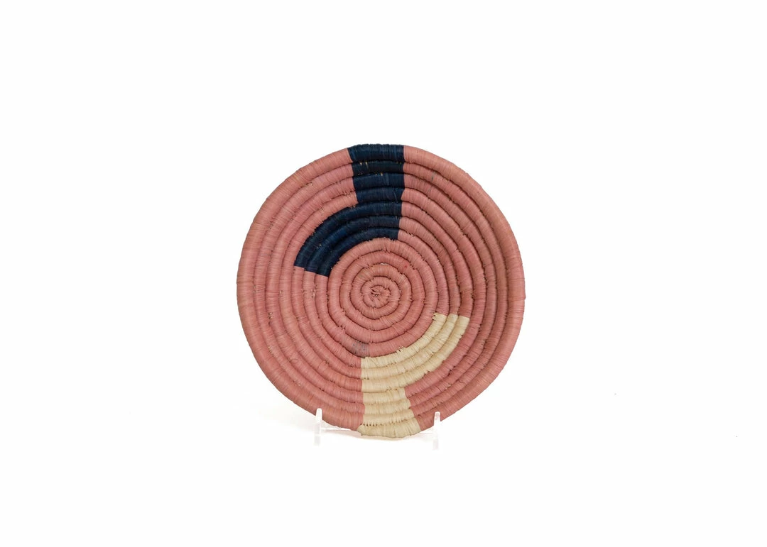 UGANDA HOME 6" Small Blossom Mnara Round Basket 3 UGANDA HOME 6" Small Blossom Mnara Round Basket