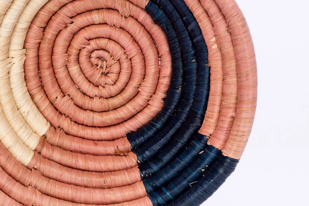 UGANDA HOME 6" Small Blossom Mnara Round Basket 6 UGANDA HOME 6" Small Blossom Mnara Round Basket