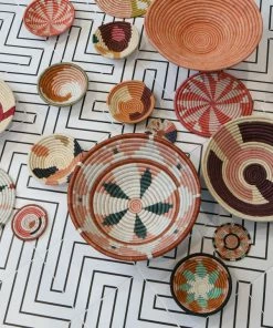 UGANDA HOME 6" Small Vivid Sukari Round Basket