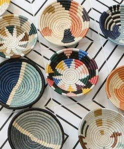 RWANDA HOME Small Black + Neon Nyota Bowl