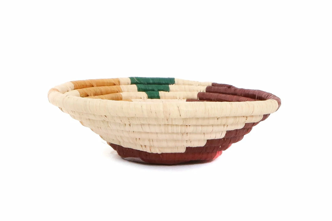 UGANDA HOME 6" Small Vivid Sukari Round Basket 5 UGANDA HOME 6" Small Vivid Sukari Round Basket
