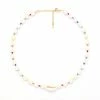 GREECE Freshwater Baroque Pearl Rainbow Choker JEWELRY