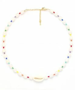 GREECE Freshwater Baroque Pearl Rainbow Choker JEWELRY