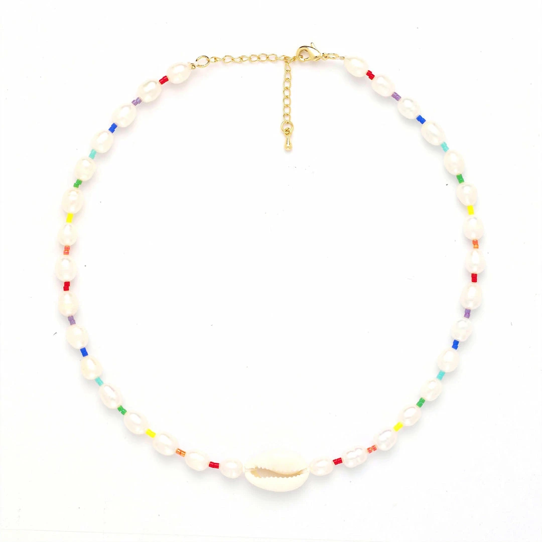 GREECE Freshwater Baroque Pearl Rainbow Choker JEWELRY 3 GREECE Freshwater Baroque Pearl Rainbow Choker JEWELRY