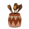 RWANDA Clay + Dusty Peach Kitchen Utensil Holder HOME