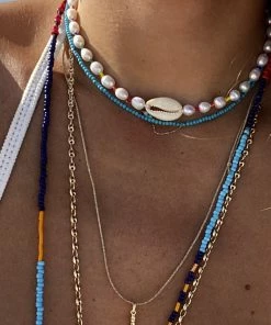 GREECE Freshwater Baroque Pearl Rainbow Choker JEWELRY