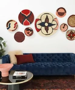 UGANDA Burgundy Maze Tray HOME