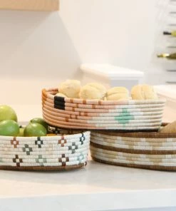 RWANDA Wheat Oval Basket HOME