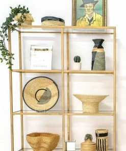 UGANDA HOME Opal Gray Color Blocked Bread Basket With Handles 11 UGANDA HOME Opal Gray Color Blocked Bread Basket With Handles