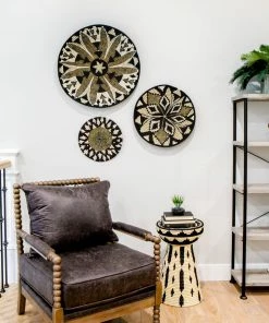 RWANDA HOME Black Tilda Plate