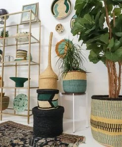 UGANDA Large Black Leonora Box HOME