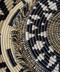 RWANDA HOME Black Tilda Plate