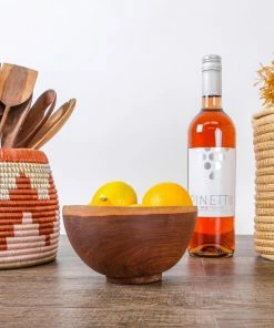 RWANDA Clay + Dusty Peach Kitchen Utensil Holder HOME 9 RWANDA Clay + Dusty Peach Kitchen Utensil Holder HOME