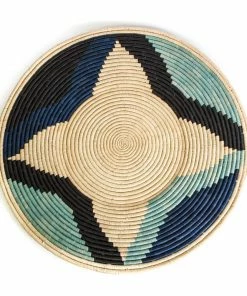 UGANDA 32" Jumbo Cool Benoite Woven Wall Art Plate HOME