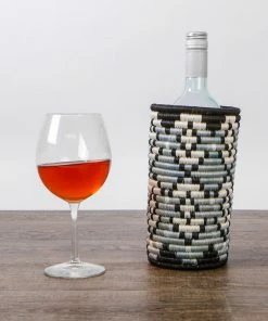 RWANDA HOME Black + Gray Tofali Vase